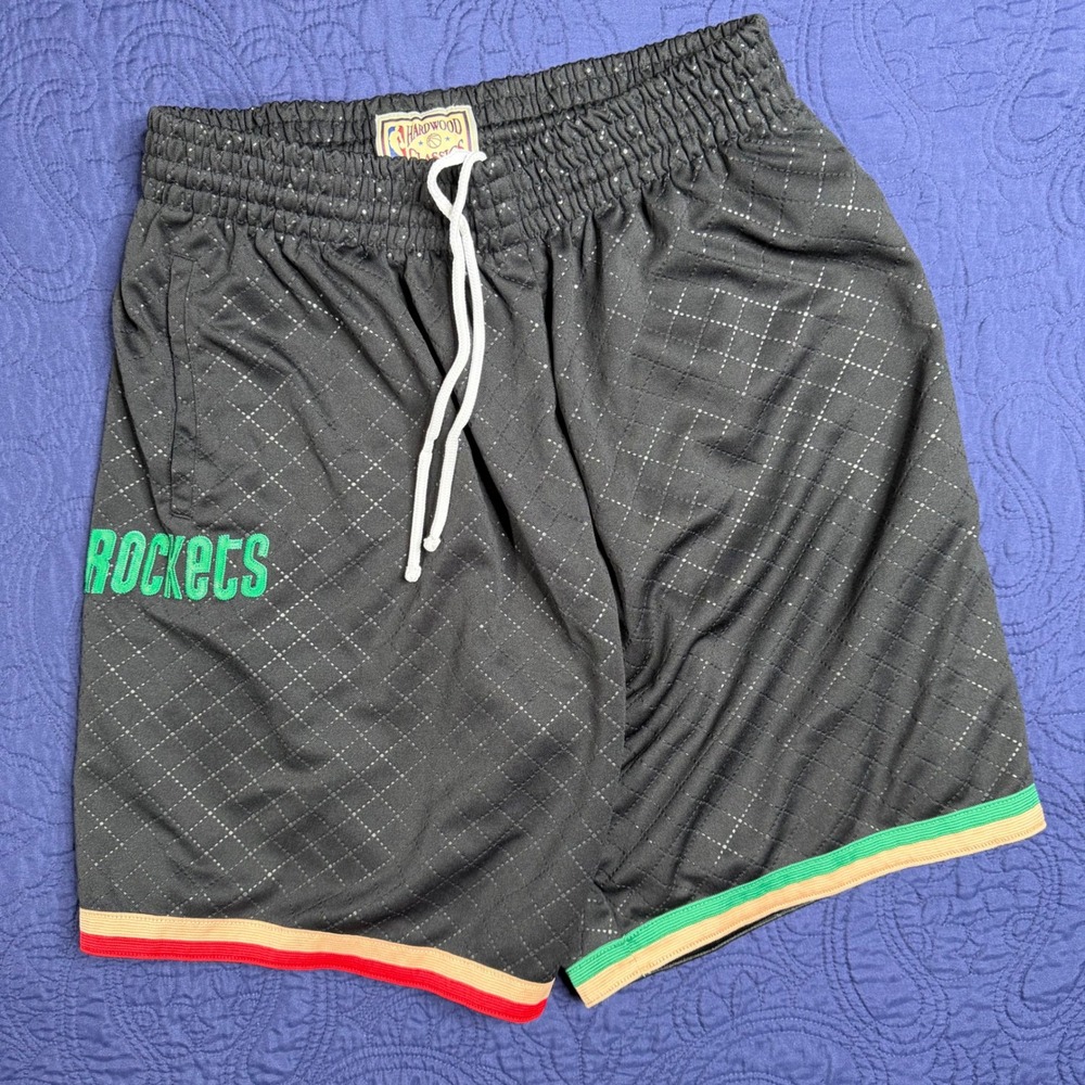 Mitchell & Ness Houston Rockets NBA Hardwood Classics Swingman‎ Shorts Mens L